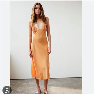 Aritzia le fou silk and lace dress. Perfect condition!